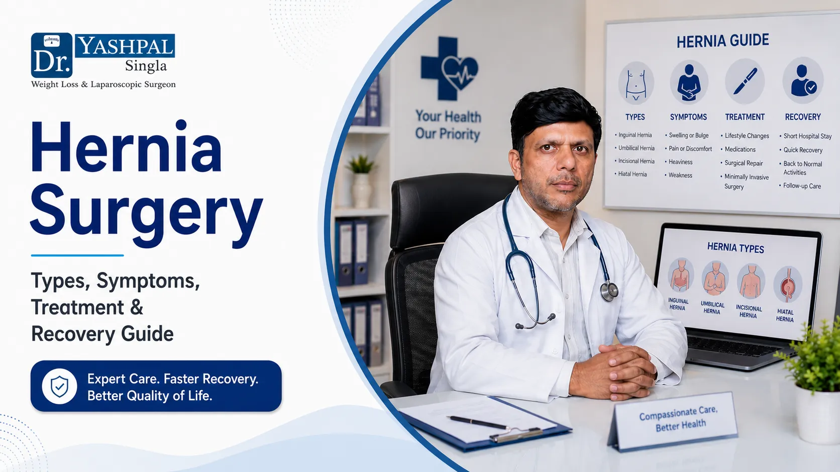 Hernia Surgery: Types, Symptoms & Recovery Guide (2026)