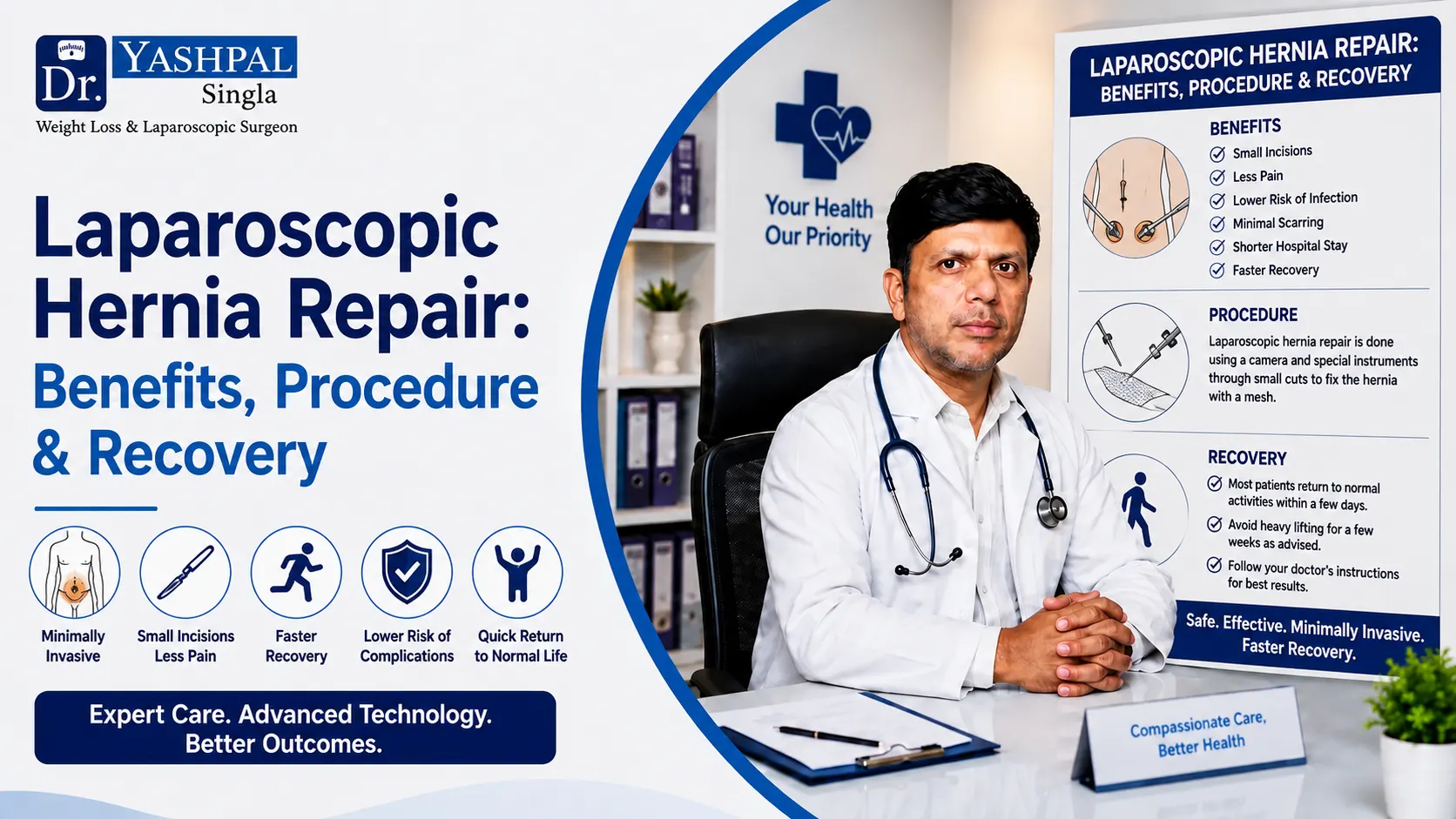 Laparoscopic Hernia Repair: Benefits, Procedure & Recovery