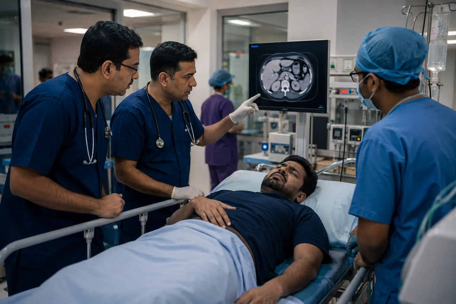 Emergency evaluation for a complicated or strangulated hernia